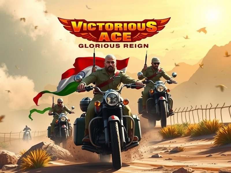 Victorious Ace Glorious Reign Game Cover featuring Bharat Guardians patrolling the Indian border